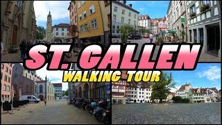 ST GALLEN Walking Tour  Switzerland 4k [upl. by Venuti]