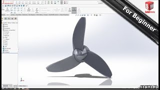 How to model a propeller in solidworks [upl. by Best]