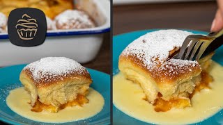 Buchteln mit Vanillesauce und Marmelade  Ein fluffig süßer Traum 😍 [upl. by Desiri]