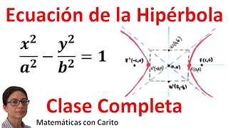 La Ecuación de la Hipérbola con Centro en el Origen  Clase Completa [upl. by Allix]