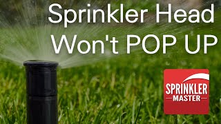 Sprinkler Head Wont Pop Up [upl. by Adnac]