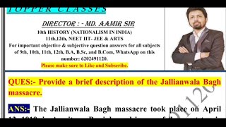 Provide a brief description of the Jallianwala bagh massacre [upl. by Clayson]