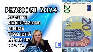 PENSIONI INPS 2024 📅 e GLI AUMENTI CHE NON TI ASPETTI 💸 [upl. by Battat461]