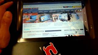 Archos 101 Internet Tablet Hands On  English [upl. by Eyot]