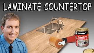 How To Install Sheet Laminate On A Countertop [upl. by Euqinor]