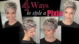 Pixie Hair Tutorials  4 Styles in 1 Video [upl. by Wimsatt783]