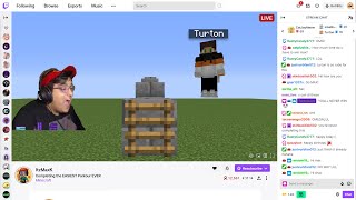 I made this Streamer RAGE on this Parkour Map LIVE [upl. by Darryn]