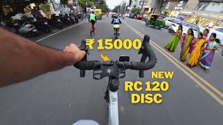 CHEAPEST ROAD BIKE🤑  TRIBAN RC 120 DISC  UNDER 15000  MY NEW CYCLE [upl. by Supmart]