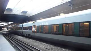 DSB class IC3  Oresundtrain IR4 trains  Copenhagen Airport Denmark [upl. by Nosnarb]