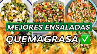 10 ENSALADAS para BAJAR de PESO📉 y quemar GRASA🥗🔥 [upl. by Icnan]