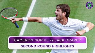 Thrilling British clash  Cameron Norrie vs Jack Draper  Highlights  Wimbledon 2024 [upl. by Eatnhoj]