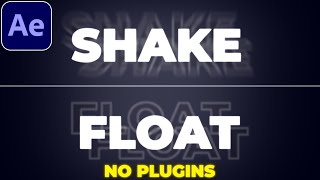 Float Shake Text in After Effects  Float Effect  Shake Effect  No Plugins [upl. by Nnaer]