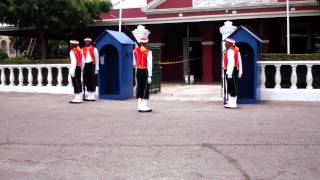 Changing of the Sentry Garrison Historic Area Barbados [upl. by Acissehc]