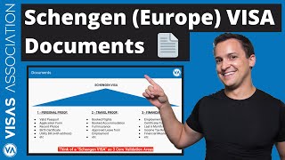 Schengen VISA  What Documents Do I Require amp Need for European VISA [upl. by Llednahs]