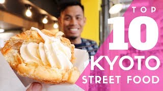 Japanese Street Food Tour Top 10 in Kyoto Japan  Nishiki Market Food Guide [upl. by Pedro246]