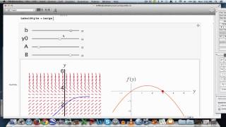 Using Mathematica for ODEs Part 9 Equilibrium points sinks amp sources on phase line Modularity [upl. by Slade448]