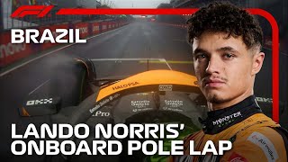 Lando Norris’ Pole Lap  2024 Sao Paulo Grand Prix  Pirelli [upl. by Nitsugua292]