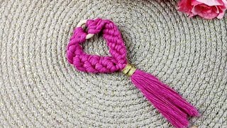 macrame keychain idea 🥰 [upl. by Mogerly995]