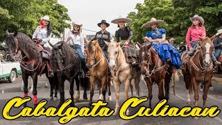 Cabalgata en Culiacan para el inicio de la Feria Ganadera 2018 [upl. by Atoked852]