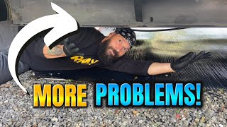 How to Replace your RV Underbelly and Check for Leaking Tanks [upl. by Rajewski118]