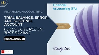 Trial Balance Errors amp Suspense Accounts Explained ACCA Guide [upl. by Evad]