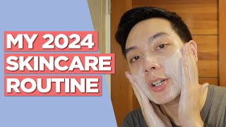 My 2024 SKINCARE ROUTINE Oily  Acne Prone Skin amp Signs of Aging Filipino  Jan Angelo [upl. by Adleremse839]