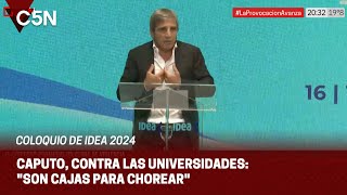 CAPUTO sobre las AUDITORÍAS a las UNIVERSIDADES quotHay que hacerlas porque sabemos que AFANANquot [upl. by Charbonnier292]