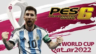 MUNDIAL CATAR 2022 PES 6 COMO DESCARGAR  TUTORIAL [upl. by Lazes132]