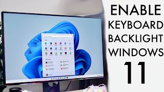 How To Enable Backlight Keyboard On Windows 11 2022 [upl. by Uyekawa856]