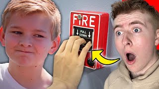 Kid PULLS FIRE ALARM To Get Out Of A Test [upl. by Lola]