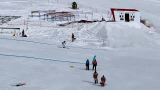 Lauberhorn downhill training [upl. by Rimisac]