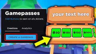 How To Make A GAMEPASS in PLS DONATE 2024 [upl. by Grory]