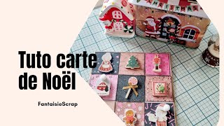 🤩 Tuto carte Noël la 1ere de lannée 🎄christmas action [upl. by Mall]