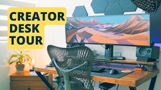 My DREAM Desk Setup and Home Office Tour Content Creator Edition [upl. by Aiksas]