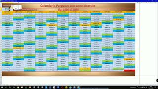 Calendario perpetuo con anno bisestile automatico [upl. by Aenal]