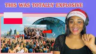 American Reacts To A tour of Woodstock Festival Poland [upl. by Eseela]