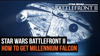 Star Wars Battlefront II How To Get The Millennium Falcon [upl. by Ennayhs321]