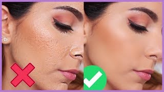 COMO APLICAR BASE DE MAQUILLAJE CORRECTAMENTE NO GRUMOSA NO ACARTONADA ♥ Jimena Aguilar [upl. by Rossy]