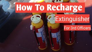 How to recharge Foam extinguisher  Fire extinguisher training video [upl. by Nayve]