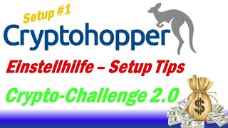 Cryptohopper Einstellungen Setup  Einstelltipps  Was muss ich beachten Was bedeutet was [upl. by Aivilo]