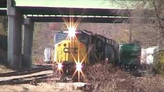 CSX SD60I 8726 with Marker lights on [upl. by Enninaej]