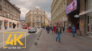 Virtual Walking Tour in 4K 60fps  SARAJEVO  The Capital of Bosnia and Herzegovina [upl. by Ddarb367]