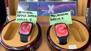 Microwear WatchX Vs Original Apple Watch Series 9 pt1 watchx watchos10 [upl. by Skoorb521]