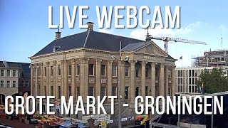 live webcam  Grote Markt  Groningen  the Netherlands [upl. by Alel]