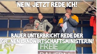 BAUER 🚜 unterbricht Rede GRÜNE Agrarministerin Staudte Niedersachsen BAUERNPROTEST Hannover Landtag [upl. by Melar]