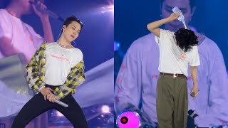 Fancam 220416 Go Go 고민보다 Go BTS Permission to Dance PTD On Stage Las Vegas Concert Live 방탄소년단 [upl. by Aronson]