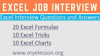 Excel Interview Questions amp Answers ☑️ [upl. by Livesay]