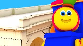 London Bridge Is Falling Down  Bob The Train Cartoons  Videos For Children [upl. by Einobe]