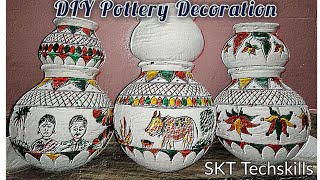 DIY Pottery Decoration amp Paintings [upl. by Littell]