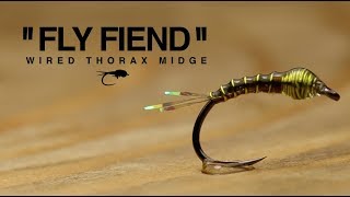 Wired Thorax Midge Fly Tying Tutorial  The Fly Fiend [upl. by Joselyn]